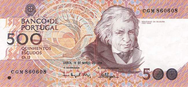 500 Escudos 18.3.1993